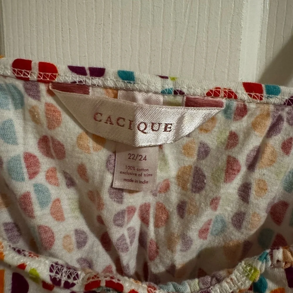 Cacique cami sleep top elastic waist size 22/24 (3X)